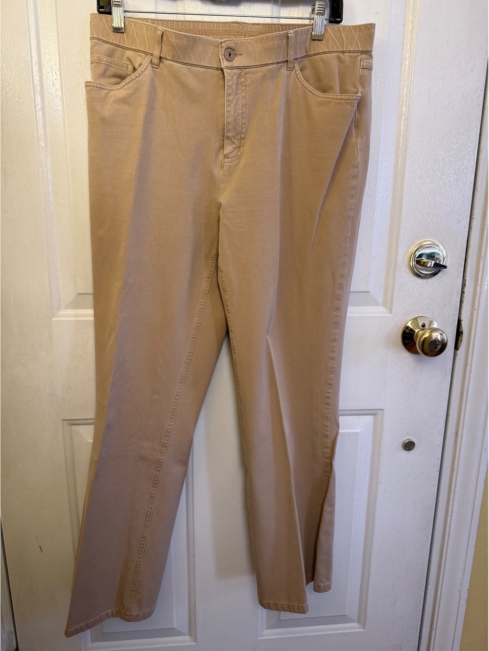 Isaac Mizrahi Live! Size 12 Y2K tan khaki women’s pants professional office